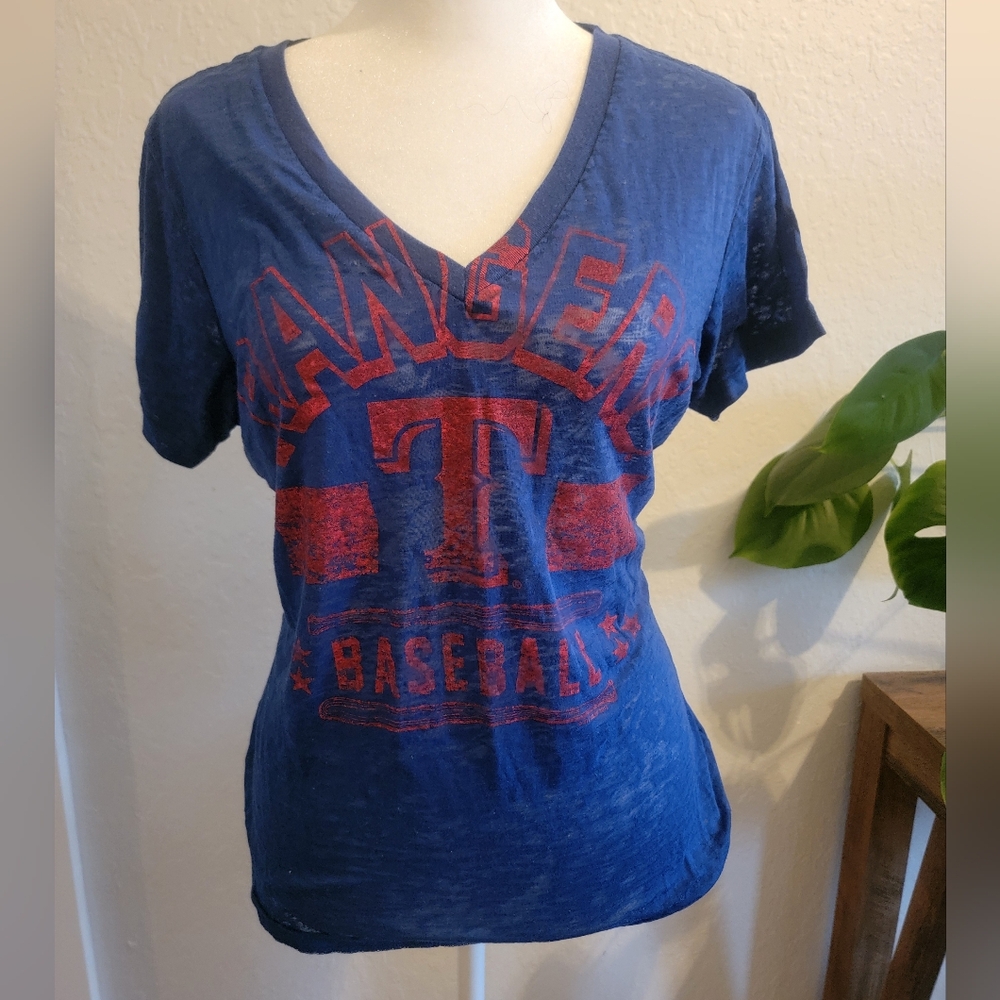 MLB Texas Rangers Burnout Tee | Size M